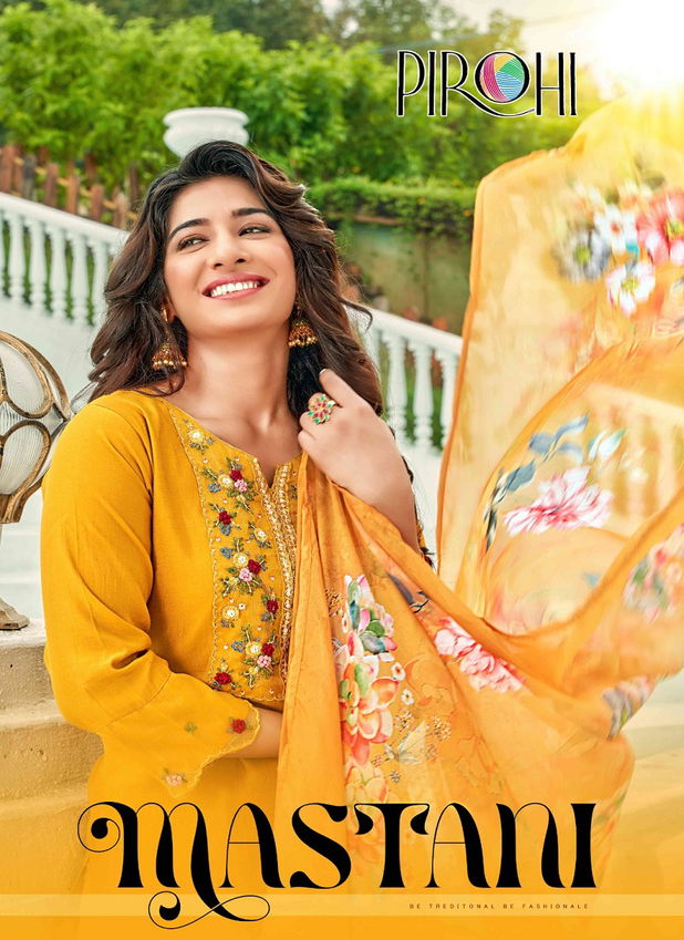 Mastani By Pirohi Viscose Silk Readymade Suits Catalog